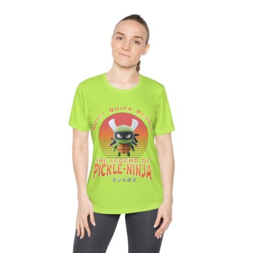 Ladies Moisture Wicking Ninja Pickleball Tee - Image 10